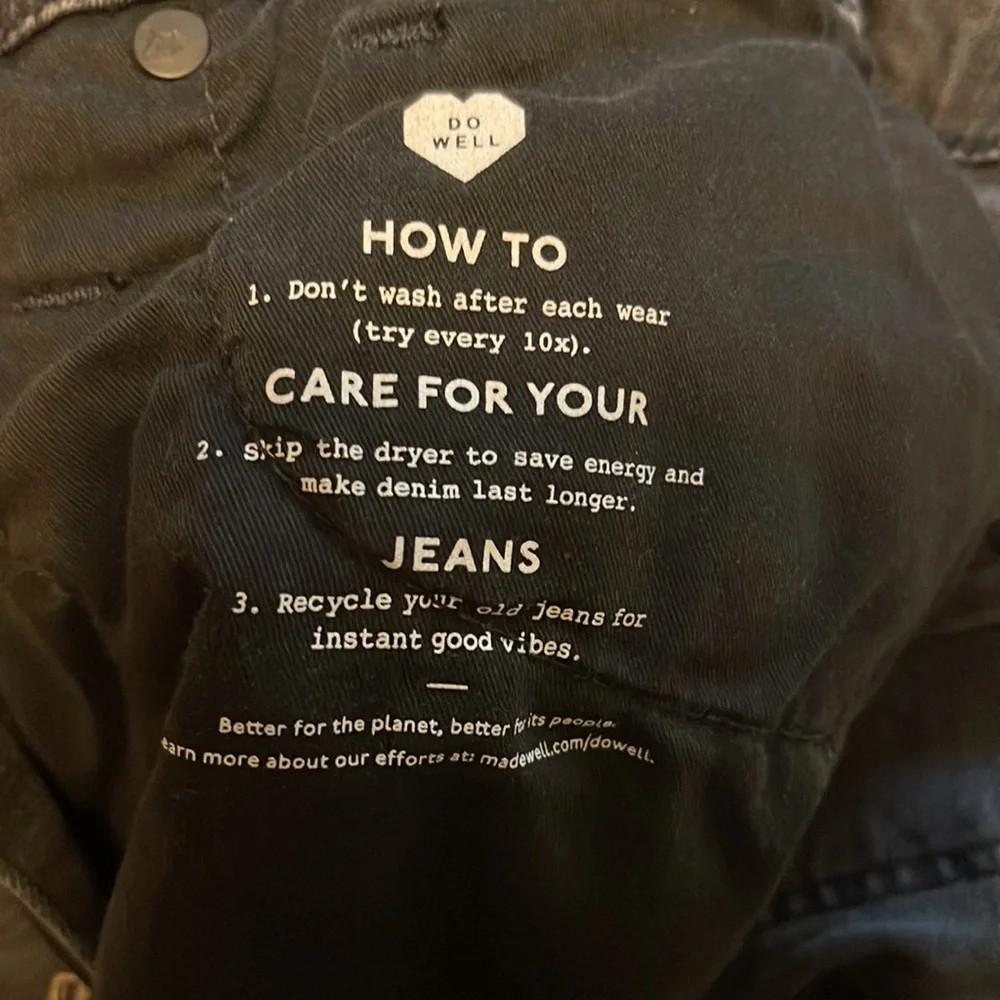 Madewell Stovepipe Jeans in Banberry Wash: Raw-Hem Edition Size 28 - Picture 5 of 8